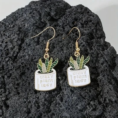 Crazy Plant Lady Earrings